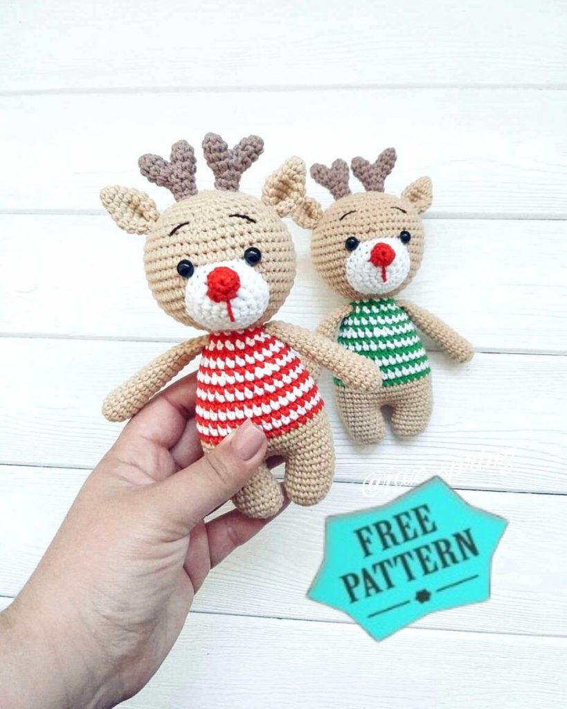 Amigurumi Christmas Reindeer Free Pattern 20