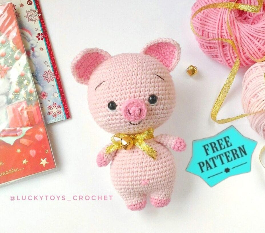 Amigurumi Cute Pig Free Pattern 27