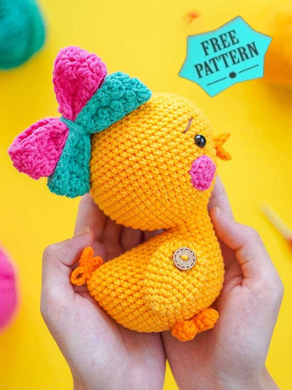 Amigurumi Crochet Duck Free Pattern 46