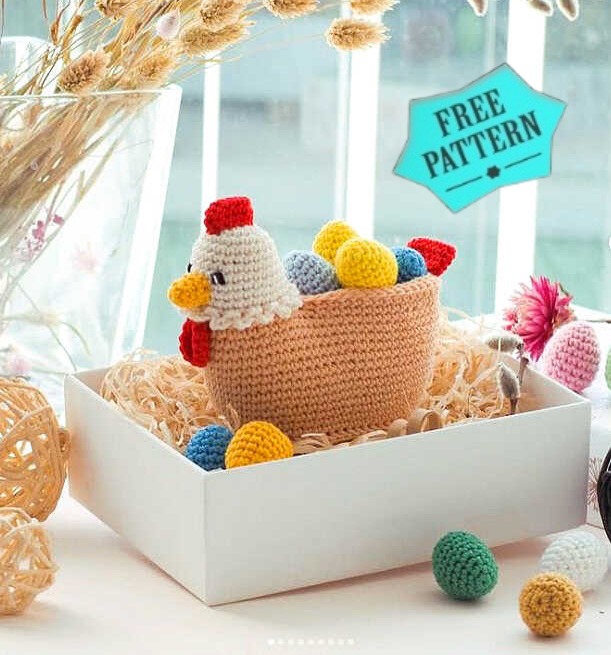 Amigurumi Crochet Easter Chicken Free Pattern 118