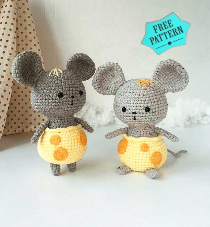 Amigurumi Mouse In Cheese Pants Crochet Pattern 121