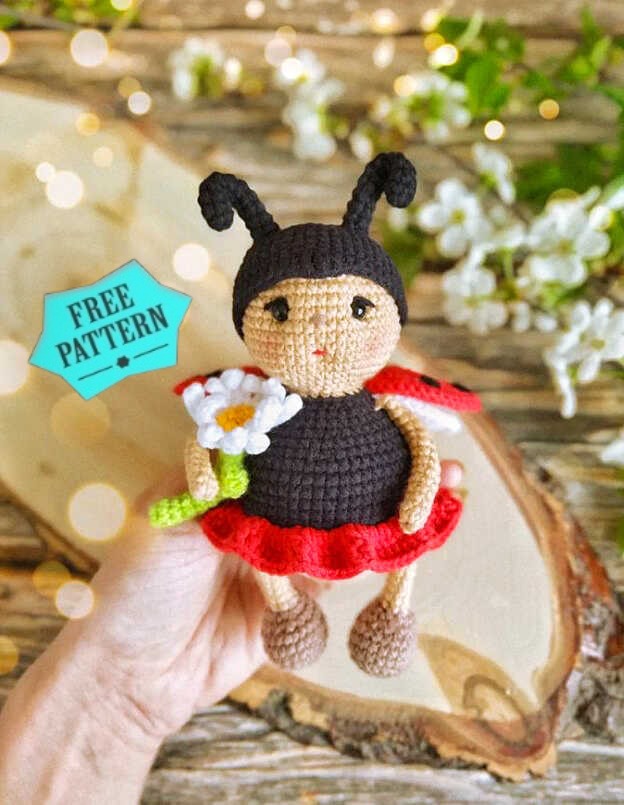 Amigurumi Crochet Ladybug Free Pattern 130