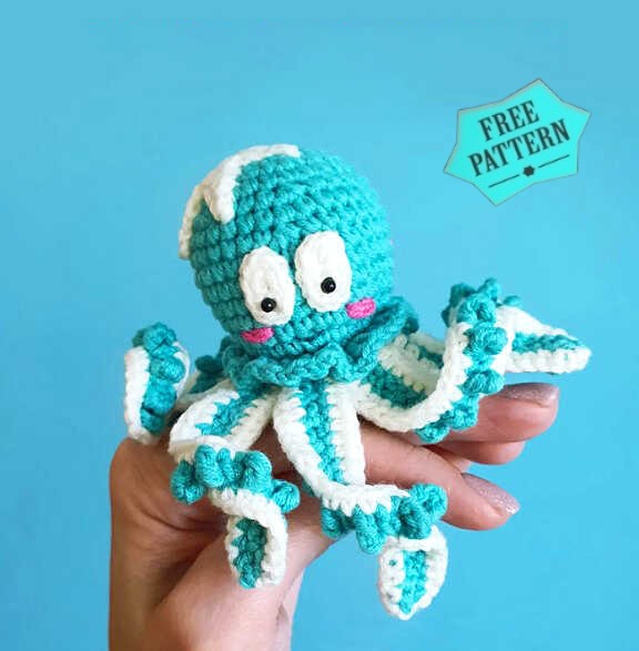 Amigurumi Sprinkle the Octopus Free Pattern 136