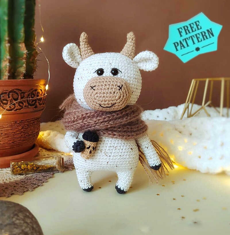 Amigurumi Crochet Bull Free Pattern 152