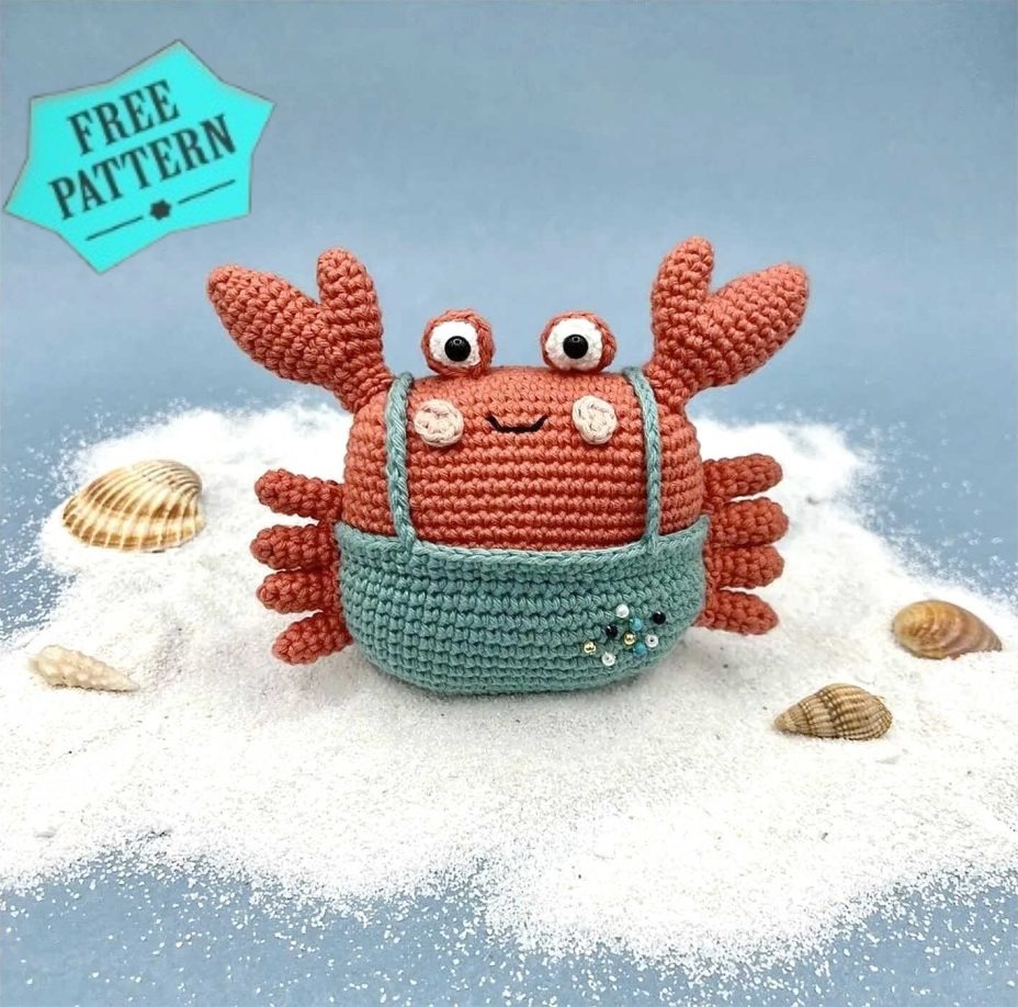 Amigurumi Crab Crochet Free Pattern 156
