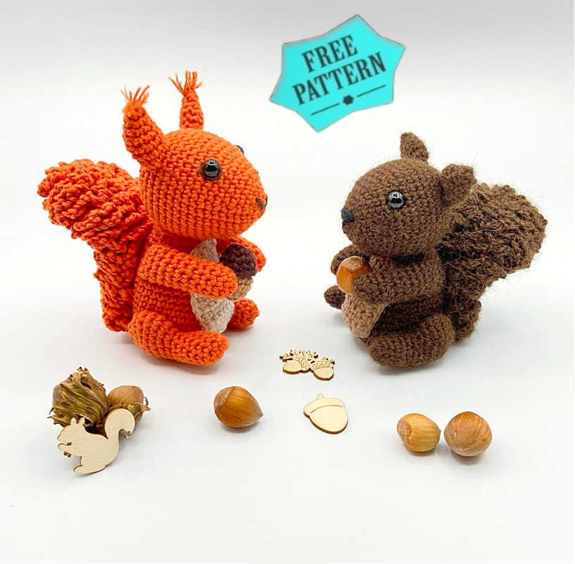 Amigurumi Crochet Squirrel Free Pattern 151