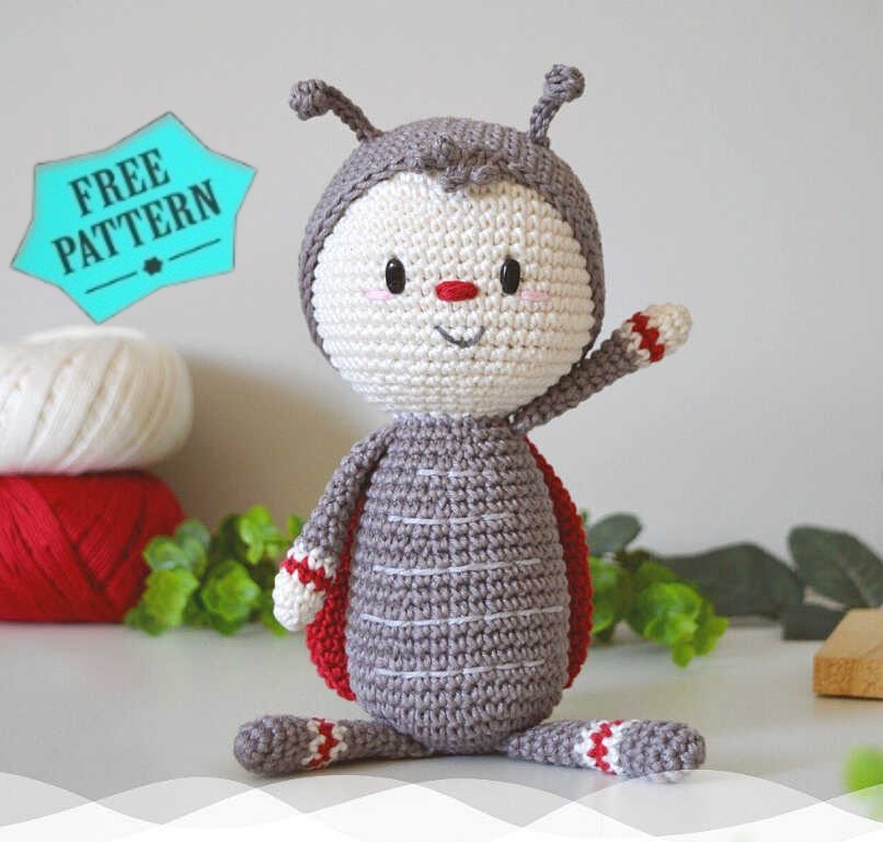 Amigurumi Ladybug Crochet Free Pattern 193