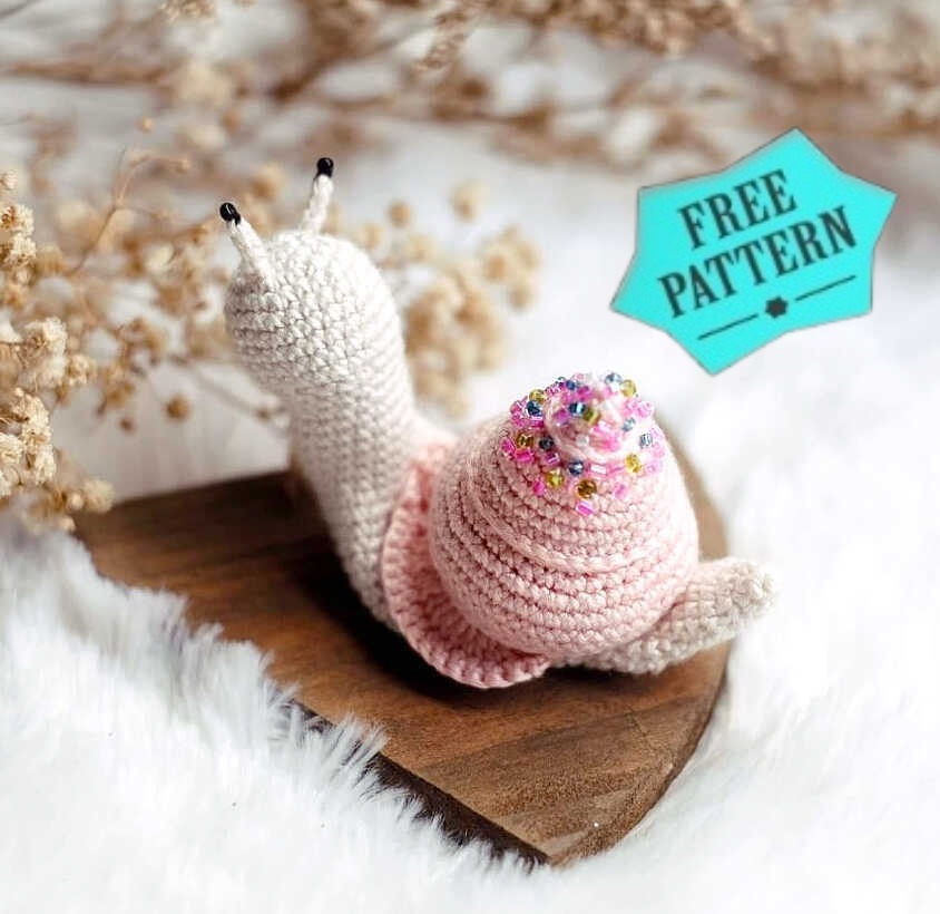 Amigurumi Crochet Snail Free Pattern 195